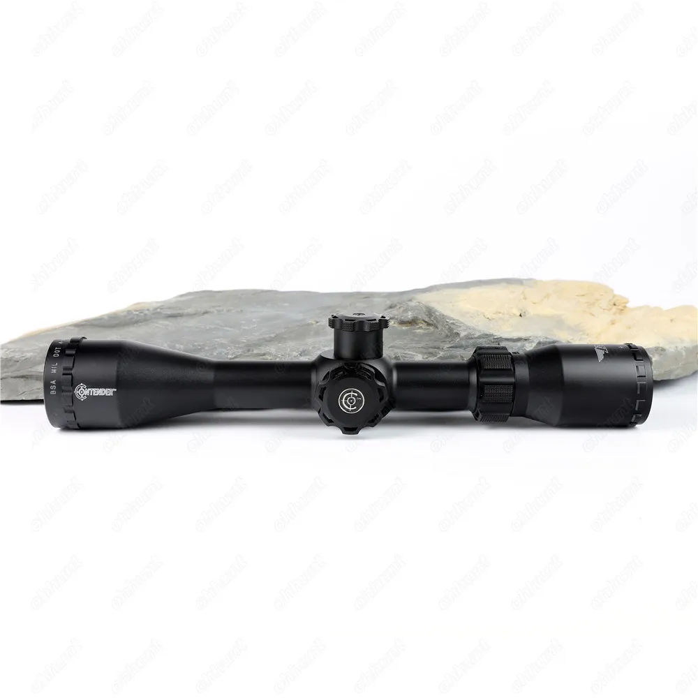 BSA Contender COMD 4-16X40 SP Hunting Riflescopes Side Parallax Mil dot Reticle Turrets Lock Reset Scope with Metal Lens Cover (2)