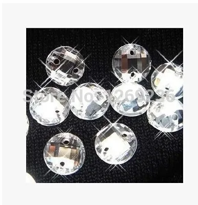 

600 шт. 8 мм круглые акриловые кристаллы серебристого цвета с 2 отверстиями, плоские свободные бусины, Ручное шитье для платья m030