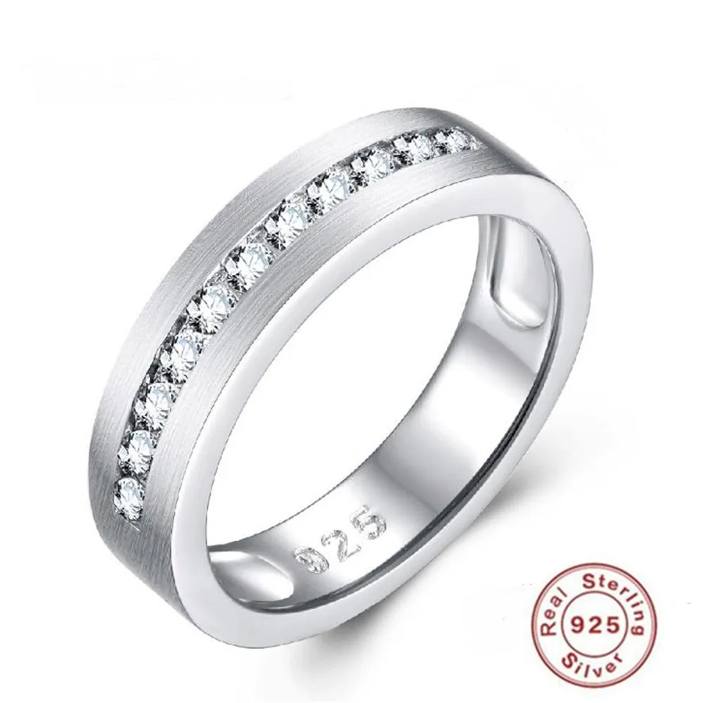 

2019 YKNRBPH Authentic S925 Sterling Silver Round Diamond Wedding Ring Women's High-Grade Engagement Fine Jewelry Gift