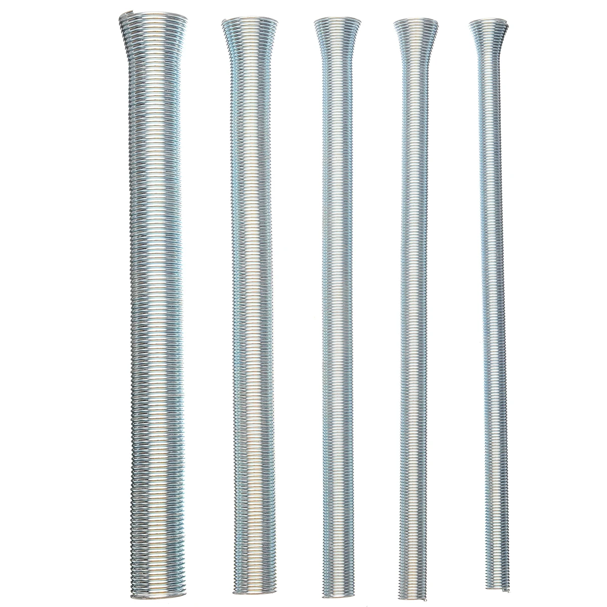Practical 5Pcs Set CT-102-L Spring Pipe Bender 21cm Length Spring Tube Bender Sets 1/4" 5/16" 3/8" 1/2" 5/8"