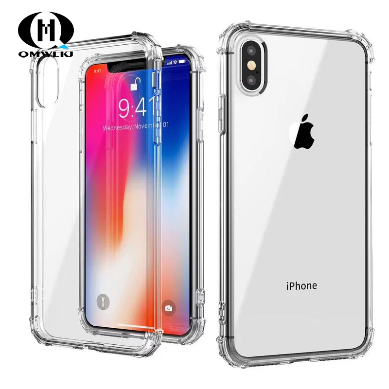 

Airbag Anti-fall Case For iPhone X XS XR MAX Super Shockproof Clear Silicone Case For iPhone 6 6S 7 8 Plus Cell Phone Cover