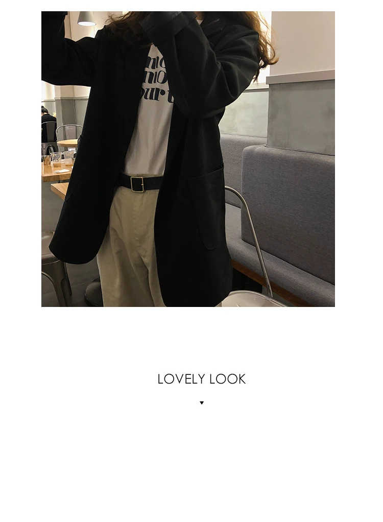 Mooirue осень Femme коричневый пиджак однобортный хлопок восстановление тонкий костюм свободный офисный кардиган Женские топы