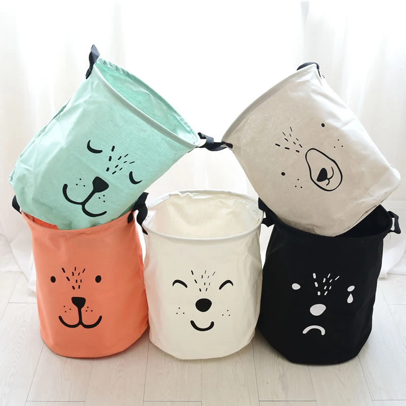 

Big Capacity Animal Folding Waterproof Toy Storage Basket Dirty Clothes Laundry Basket Bra Socks Food Storage Box Organizer Bins
