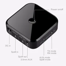 Binyeae Dual Link Bluetooth V4.1 CSR8670 Aptx low latency 3.5mm SPDIF Home Audio TV Transmitter Receiver Wireless music Adapter