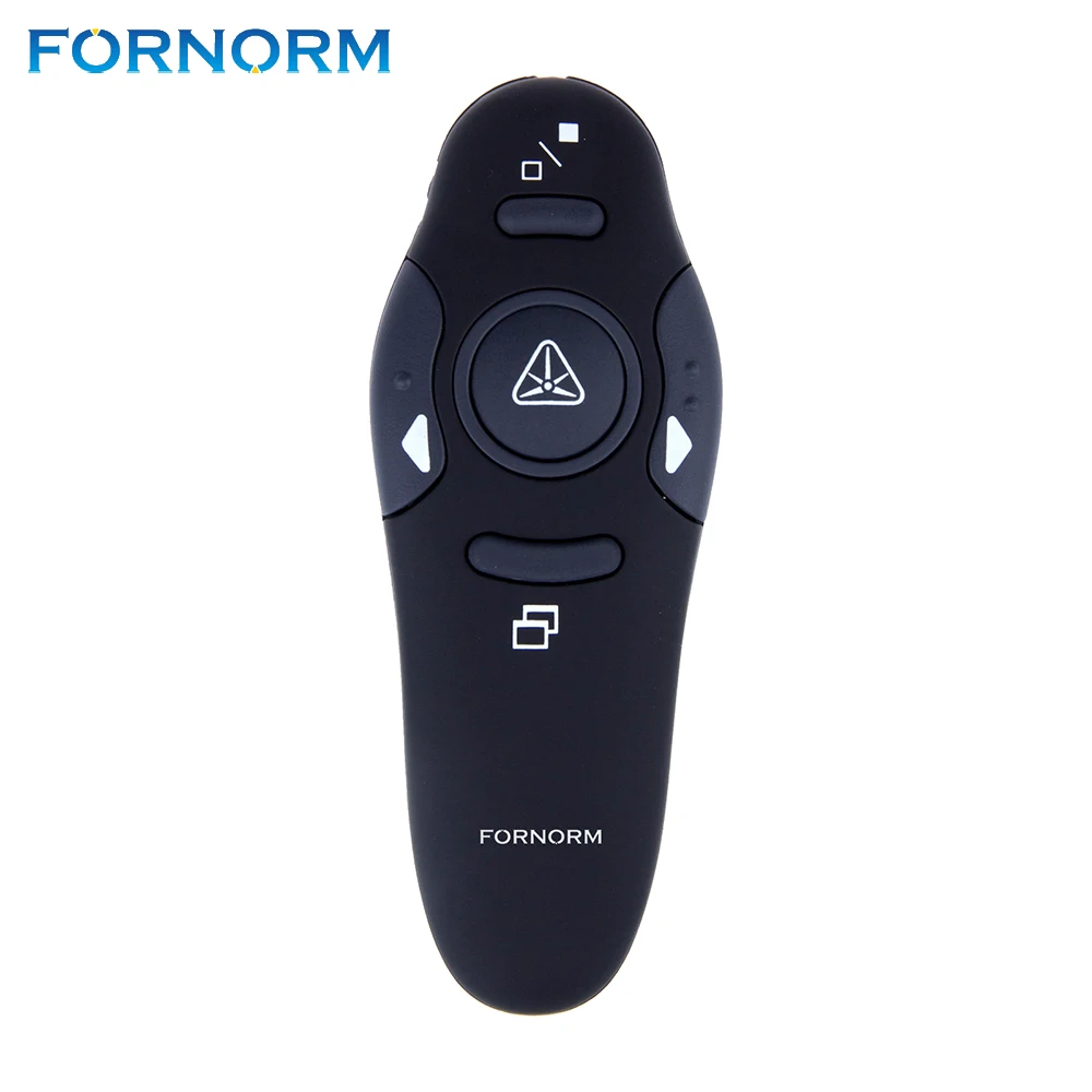 

FORNORM Handheld Wireless Presenter with Red Laser Pointers Pen 2.4Ghz USB RF Control Page Turning PPT Powerpoint Presentation