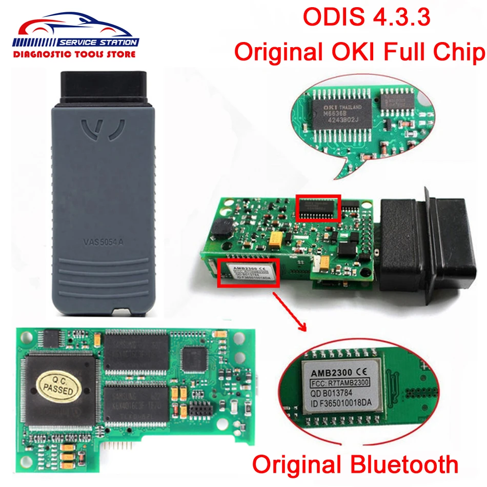 

Best VAS5054A Original OKI Full Chip ODIS 4.3.3 Bluetooth VAS5054 OBD2 Diagnostic Tool VAS5054A VAS 5054A UDS Scanner