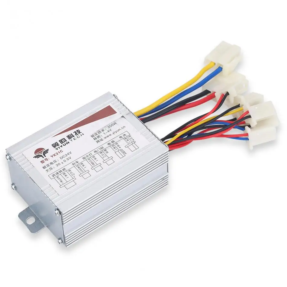 24V/36V/48V 250/350/500W DC электрический велосипед мотор Матовый контроллер коробка для