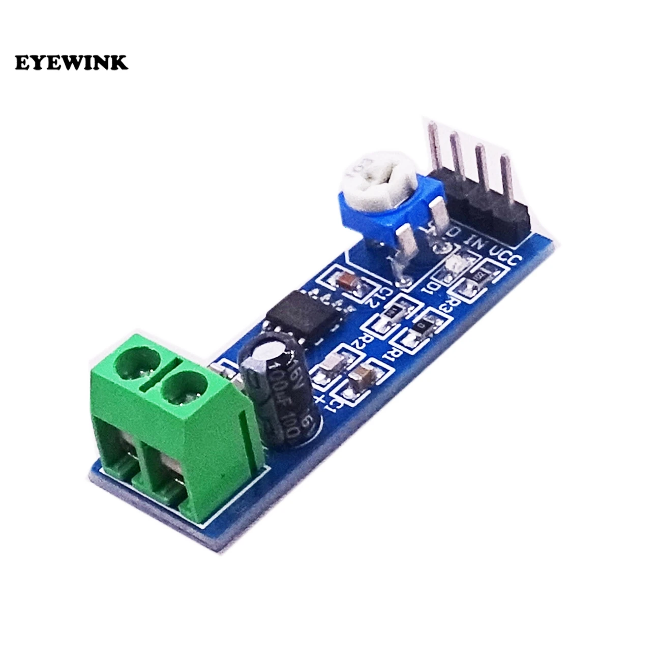100PCS LM386 Audio Amplifier Module 200 Times 5V-12V Input 10K Resistance | Электронные компоненты и