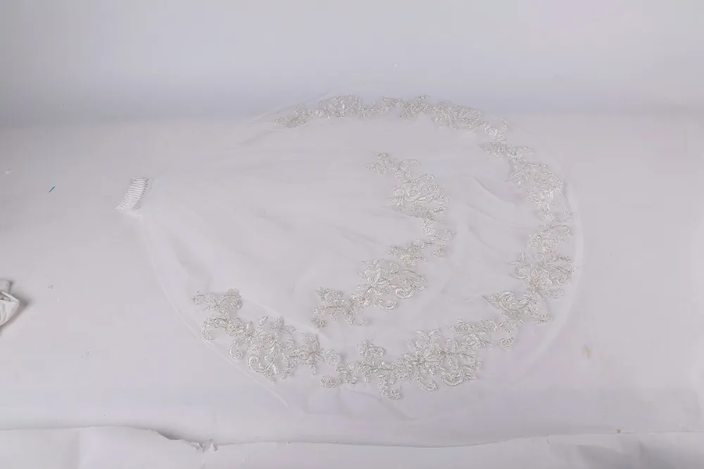 white wedding veil
