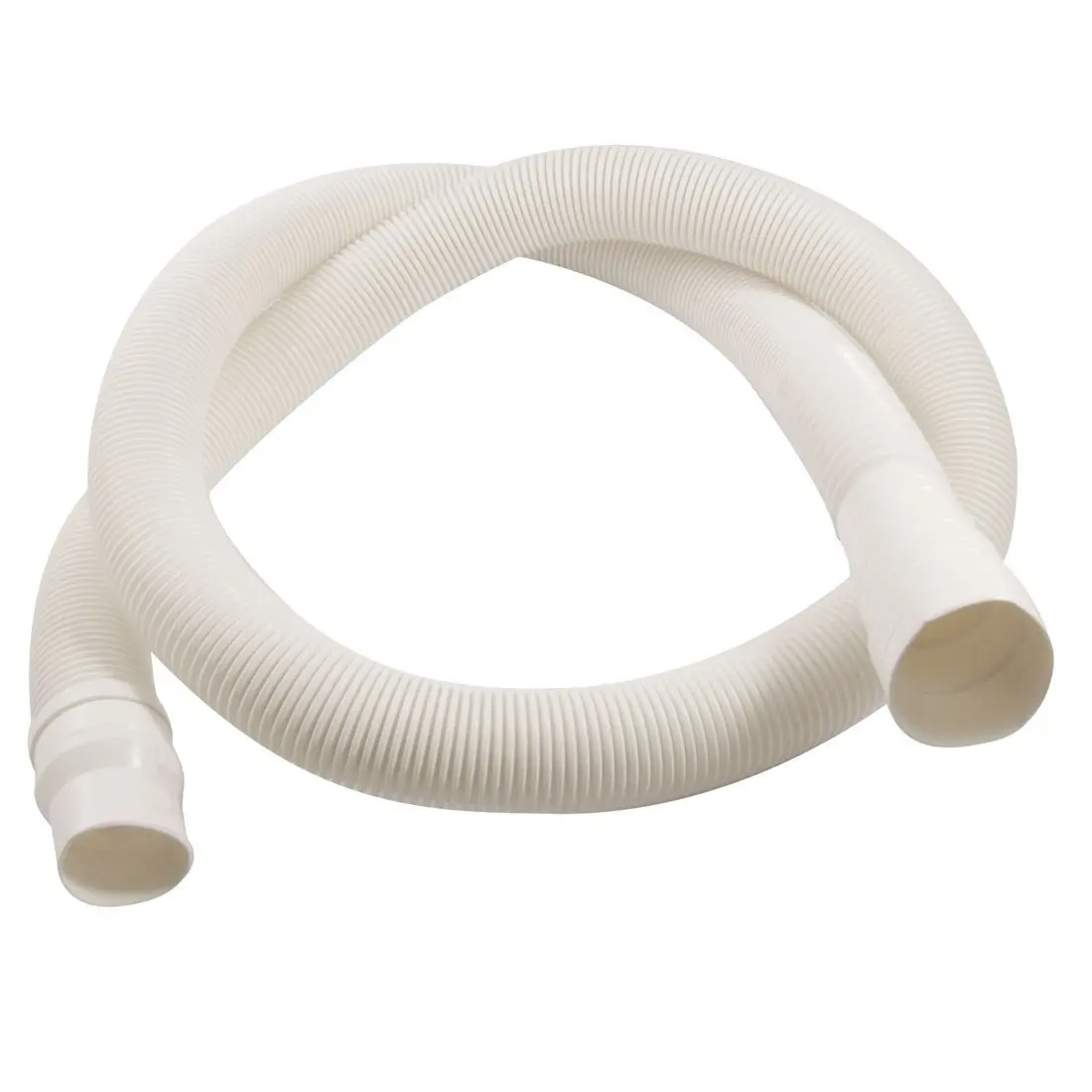 57" Length Flexible Elbow Drain Hose White for Washing Machinein