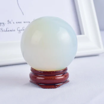 

Manmade Opalite Hand Massage Sphere with Stand 40mm Healing Chakra Reiki Mineral Energy Stone Home Decor Crystal Yoni Kegel Ball
