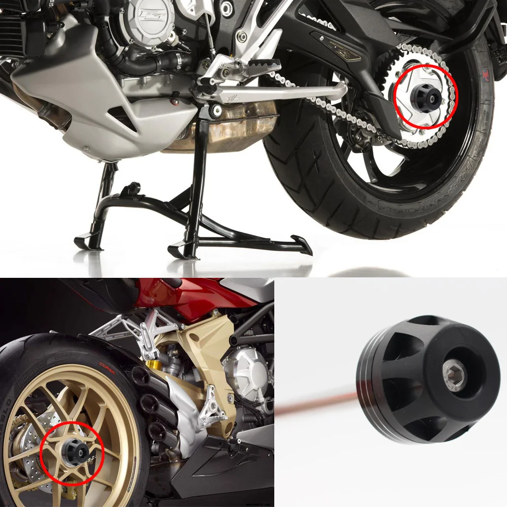 Для Triumph Tiger 800/XC 2011 2012 2013 мотоцикл алюминиевый передний и задний мост вилка крушение ползунки колеса протектор