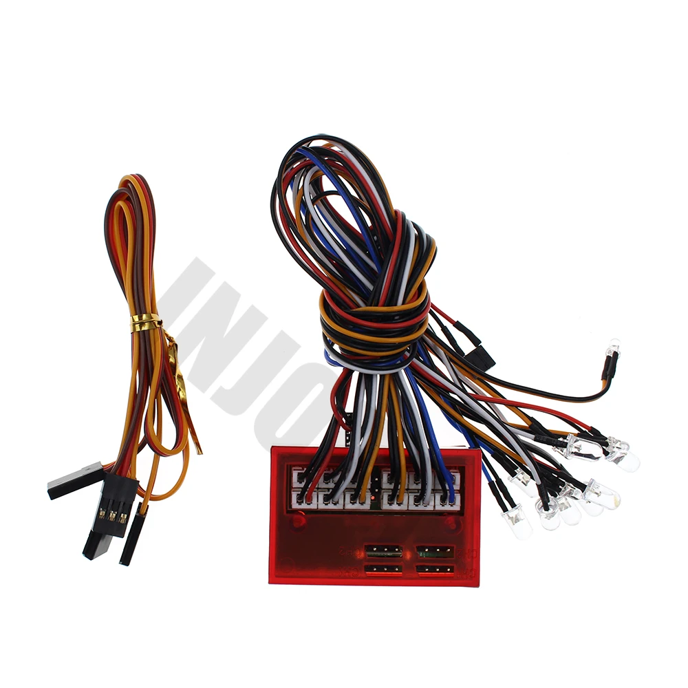 Ceny Smart 12 LED migające światła System kontroli za rok 1 10 gąsienica RC samochód osiowy SCX10 90046 D90 Tamiya HSP Traxxas RC samochodu