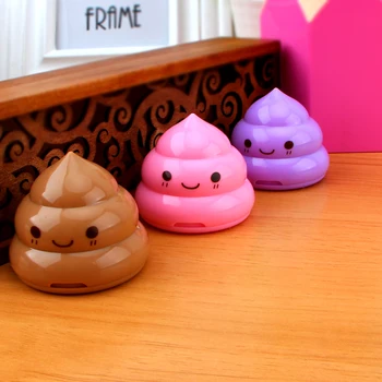 

1Pcs Cute Mini Shit Shaped Pencil Sharpener Novelty Korean Pencil Sharpener School Supplies for Student Office Stationery E2025