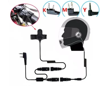 

Motorcycle Full Face Helmet Headset Earpiece for kenwood TK3207 puxing PX777 baofeng UV5R BF888S radios