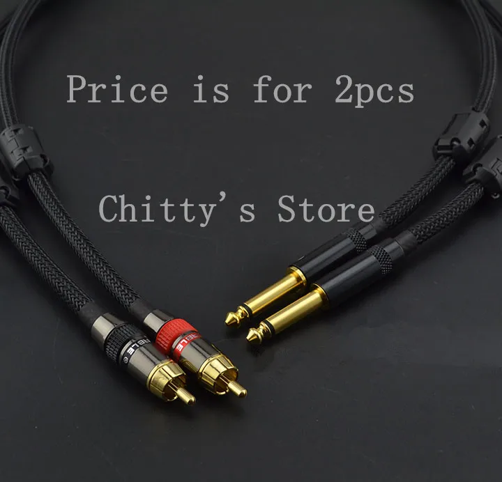 

6.35mm turn RCA Double Lotus to 6.5mm