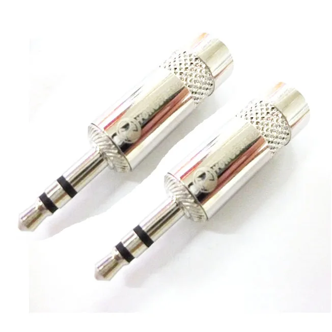 

20PCS/Lot Made by Neutrik China factory YS231L 3.5mm 3pole Mini Jack Plug Stereo Silver Color