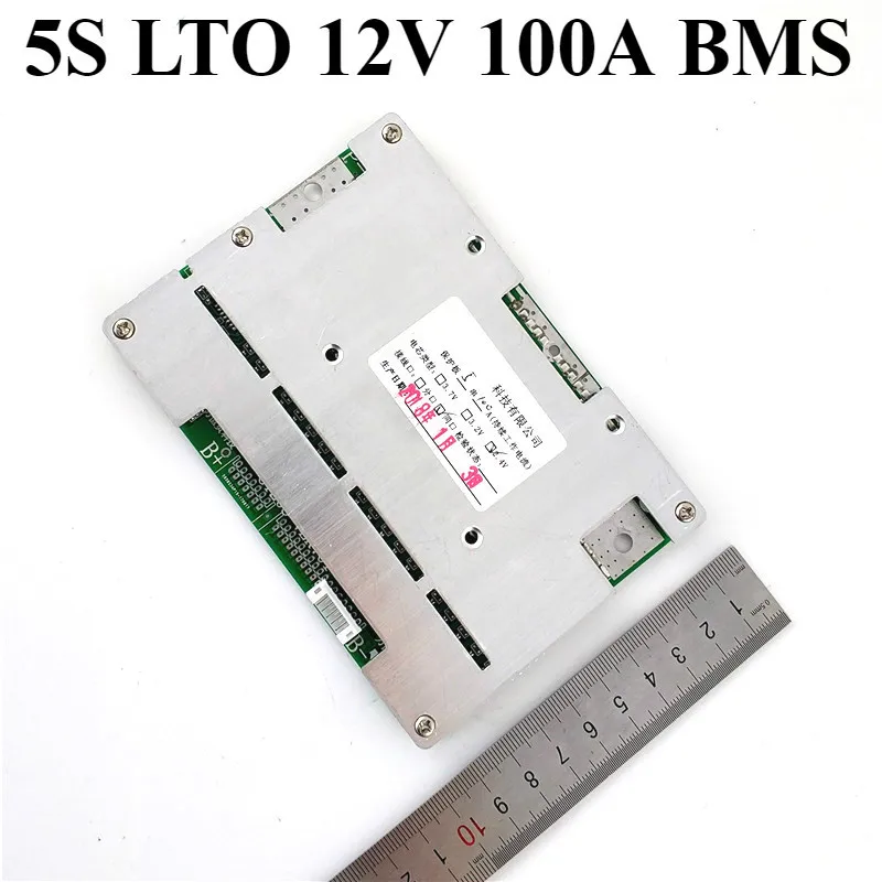 

5S 12V 100A lithium titanate battery 12V BMS PCM protection board circuit 100A 5Series 2.4V LTO battery pack for 12V LTO battery