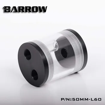 

Barrow 50MM-L60 Reservoir(DIA:50MM, TL:60MM)for water cooler Transparent body Black Cap water cooler tank