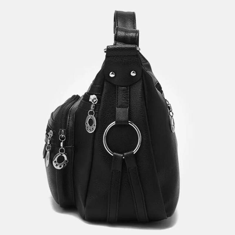 Croyance, новая женская сумка-мессенджер среднего возраста, женские мягкие кожаные сумки через плечо, сумки через плечо с несколькими карманами, модные сумки