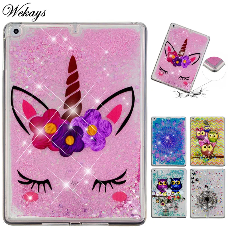 Wekays For Apple Ipad Air 2 Ipad 6 A1566 A1567 Glitter Liquid Silicone Funda Case For Ipad Air 2 Ipad6 Cover Case sFor Ipad Air2 Wekays For Apple Ipad Air 2 Ipad 6 A1566 A1567 Glitter Liquid Silicone Funda Case For Ipad Air 2 Ipad6 Cover Case sFor Ipad Air2