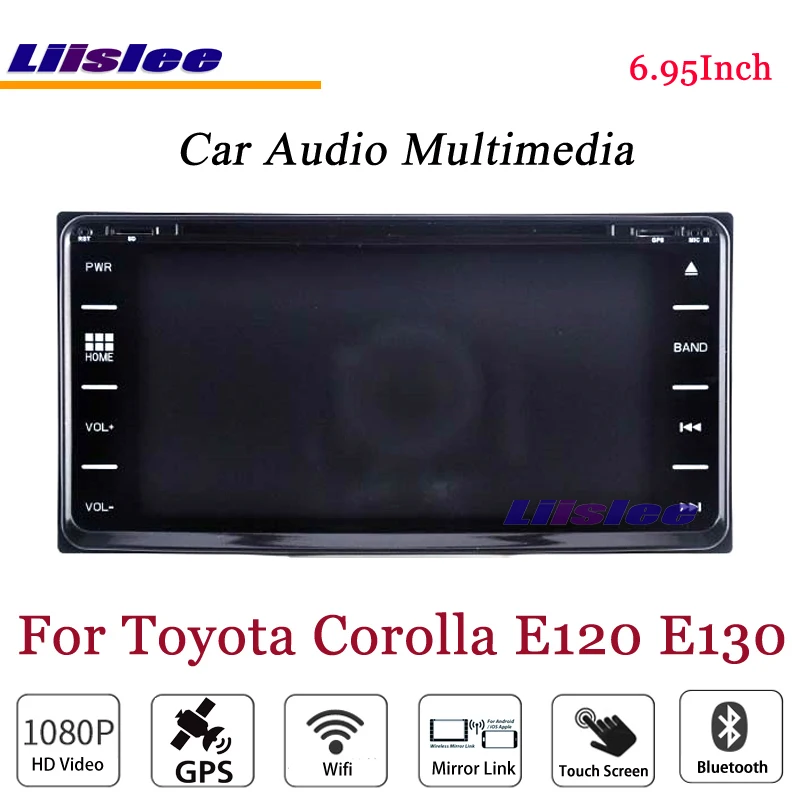 Clearance Liislee For Toyota Corolla E120 E130 Stereo Android Radio DVD Player TV BT GPS MAP Navigation 1080P System Original NAVI Design 4