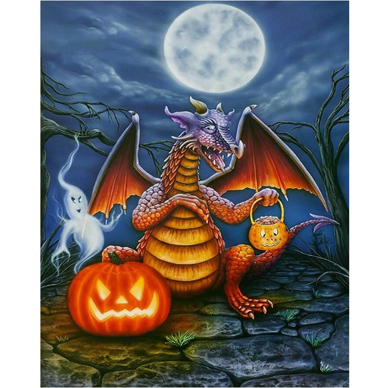 YIKEE diamond painting Halloween,diamond painting accessories