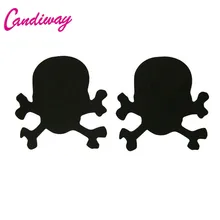 Candiway леди клей Стикини тела наклейки на грудь одноразовые опорожненные череп грудь накладки на грудь интимных аксессуаров