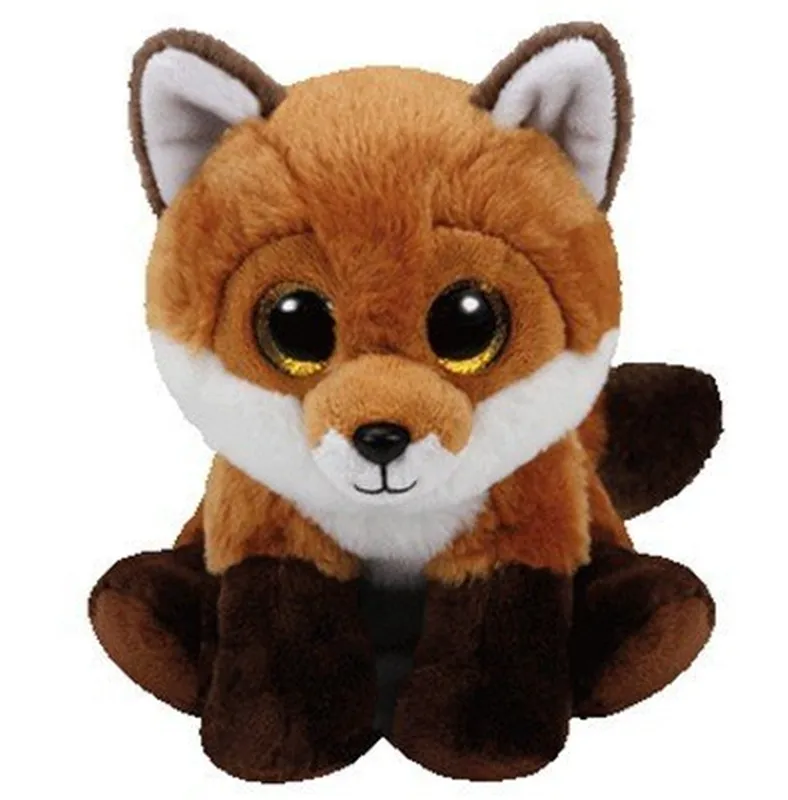 Piper Joey Fay Slick Fox плюшевые игрушки милые большие глаза мягкие животные 15 см/25 см средние детские игрушки для детей - Цвет: Fay