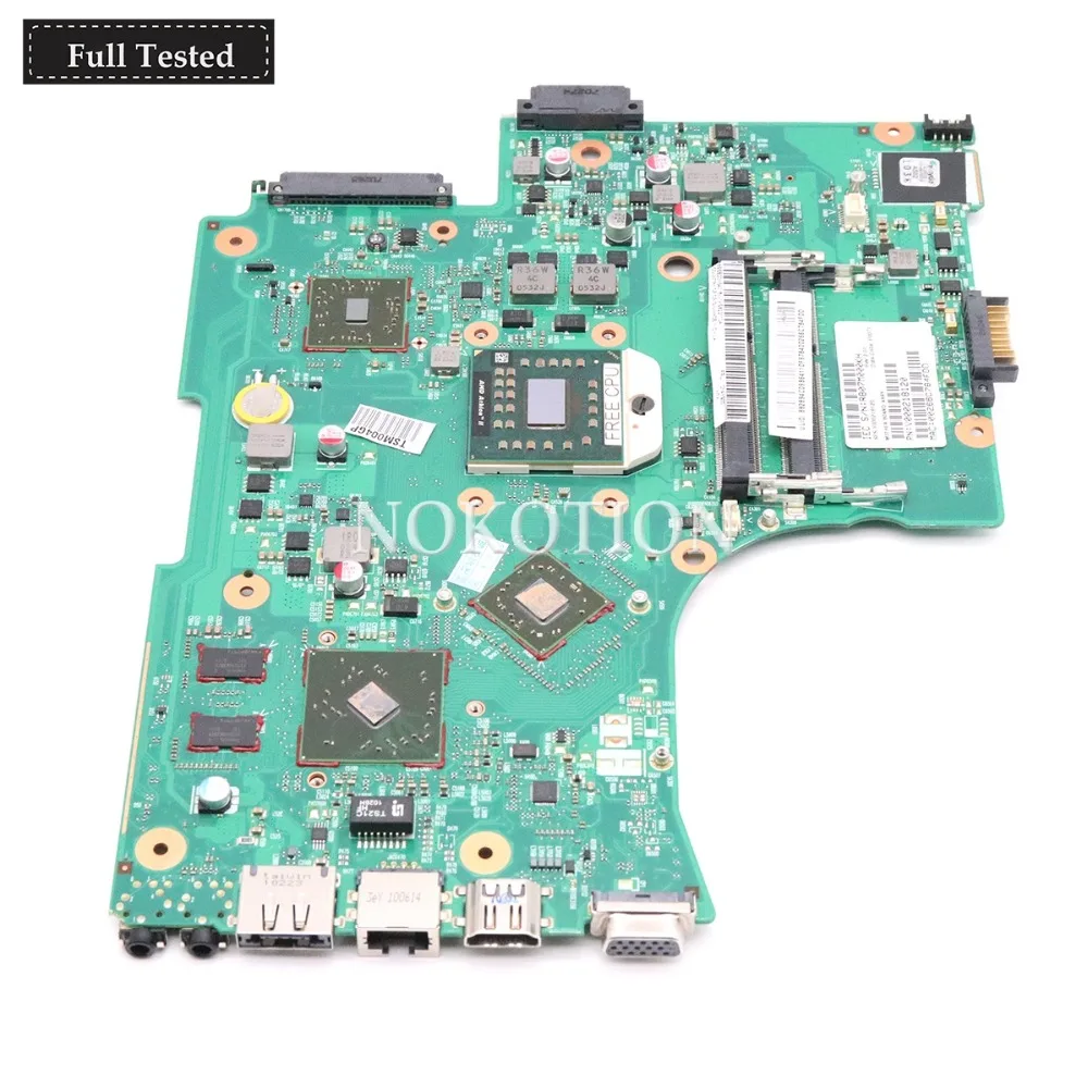 

NOKOTION V000218120 Main board For Toshiba Satellite L650 L650D Laptop motherboard Geforce HD5000 6050A2333201-MB-A02 DDR3