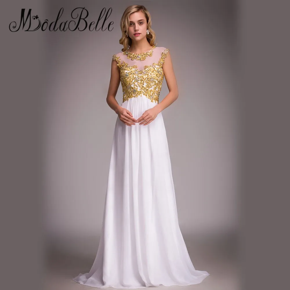 Lungo Bianco e Oro Vestito Da Promenade 2016 Cheap Cap Maniche vedere  Attraverso Open Back Sexy Teen Prom Dresses Vestidos De Graduacion|dress  weight|dress up clothes adultsdress sweater - AliExpress