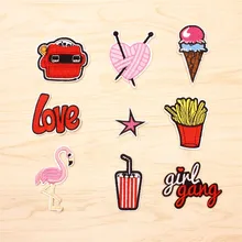 1 pcs patch for clothes oh yeah iron on sew embroidery fabric applique garment clothing apparel diy garment accessories