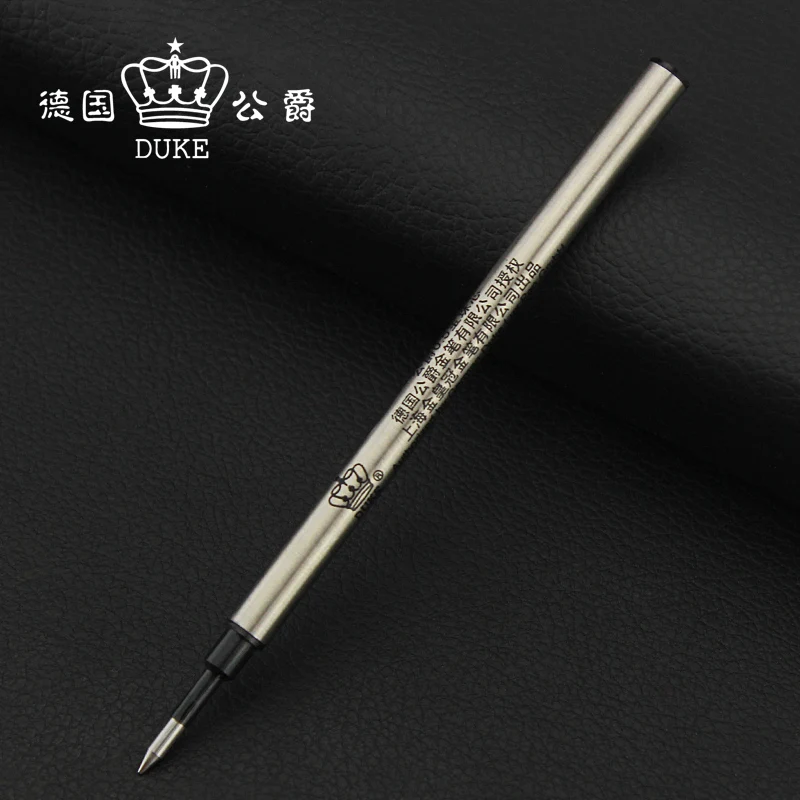 10 шт./лот Duke Refills черные чернила 0,5 мм Стандартный 11,2 см длинный универсальный плоский роллер ручка заправка - Цвет графита: Black