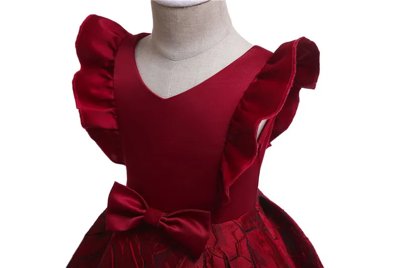 Female Wedding Dress Children's Girls Embroidered Evening Dresses Ball Dance Party Dress New Children's Summer Formal Clothing07