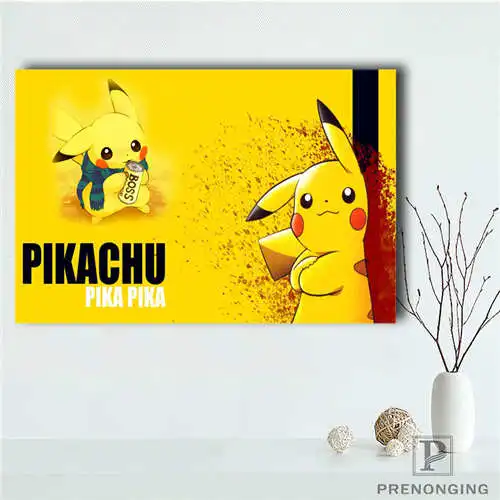 Пользовательские Pokemon (1) @ 2 печатные плакаты ткань настенные художественные