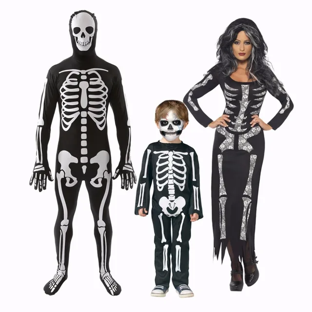 adult men skeleton carnival halloween party cosplay costume women fancy skeleton black long dress costume kid skeleton costume - Skeleton Halloween Costume For Kids adult men skeleton carnival halloween party cosplay costume women fancy skeleton black long dress costume kid skeleton costume - Skeleton Halloween Costume For Kids
