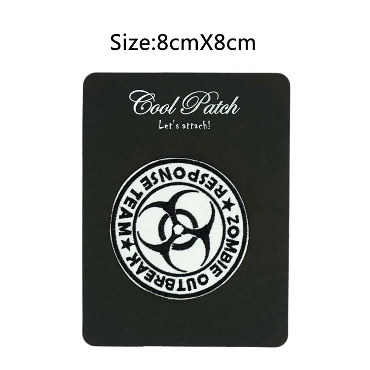 

Zombie Outbreak Response Team Movie TV Kids Embroidered LOGO Iron On Patch Emo Goth Punk Rockabilly Customized patch available