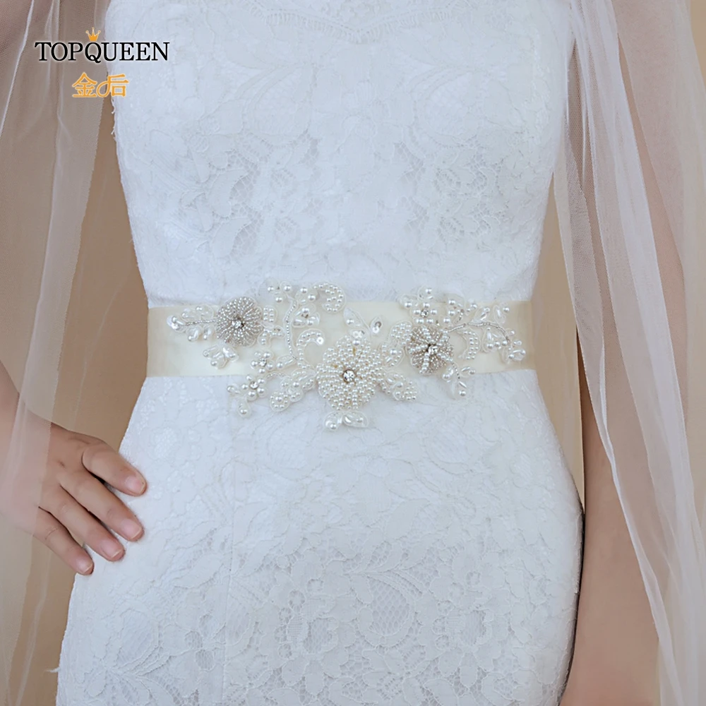 

TOPQUEEN S324 beading bridal belt wedding bridal sash wedding women sash pearl sash wedding belt wedding bride popular belt