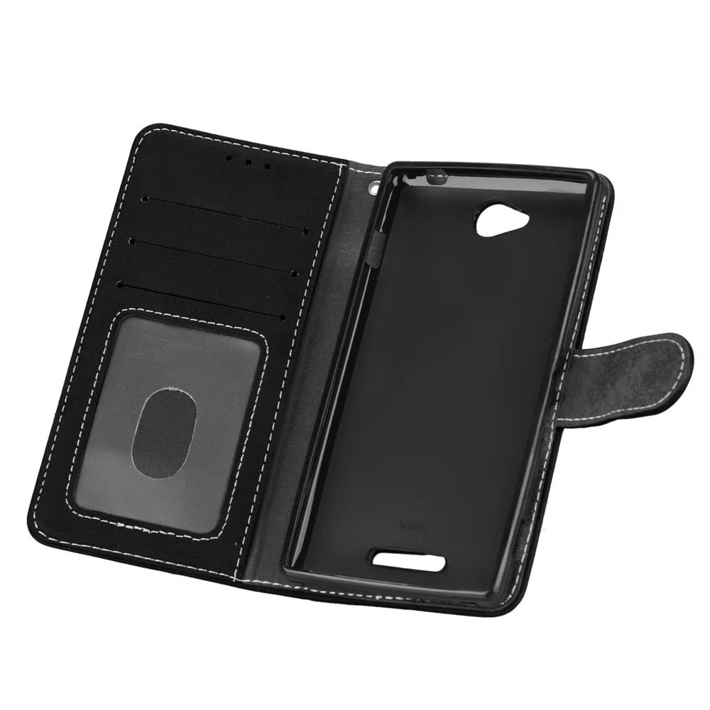 Чехол книжка для Sony Xperia C S39H C2305 кожаный чехол бумажник грязеотталкивающий