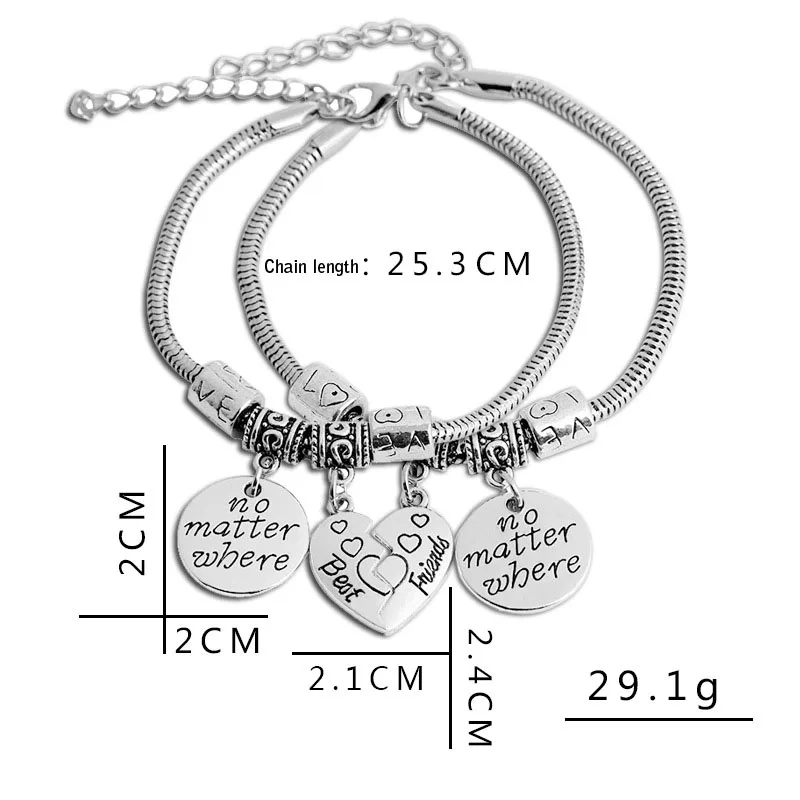 Heart-Shaped Stitching Bracelet Foreign Trade \