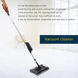 Поворотный Sweeper Intelligent Cordless перезаряжаемый электрический веник 360 градусов Вертлюги Quad-щетка для очистки для домашнего офиса EU Plug