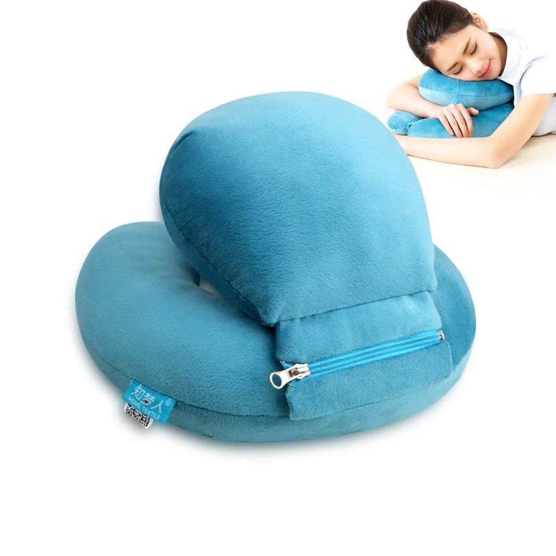 1PC Memory U Shaped Travel Air Pillow Neck Support Head Rest Cushion