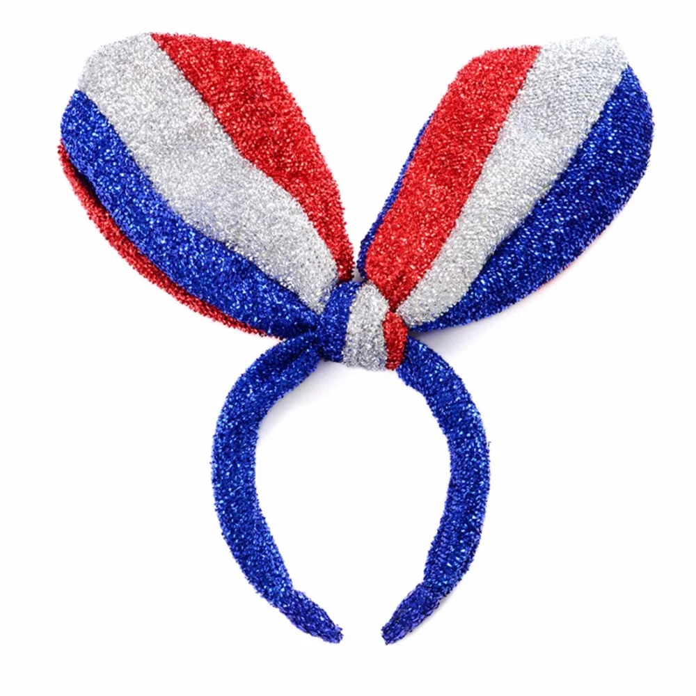 2019 4th июля блесток банты для волос, ободок обувь для девочек День Независимости взрослых Карнавальный костюм вечеринок праздничные