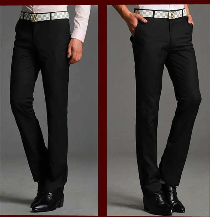 Весенние новые мужские корейские повседневные брюки мужские новые английские тонкие прямые брюки модные Молодежные брюки размер 28-33 34 35