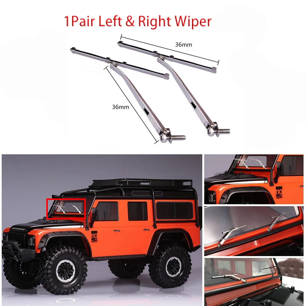 

Left & Right Metal Windshield Wiper For 1/10 For Traxxas TRX4 RC Car Defender High Quality RC Car Parts
