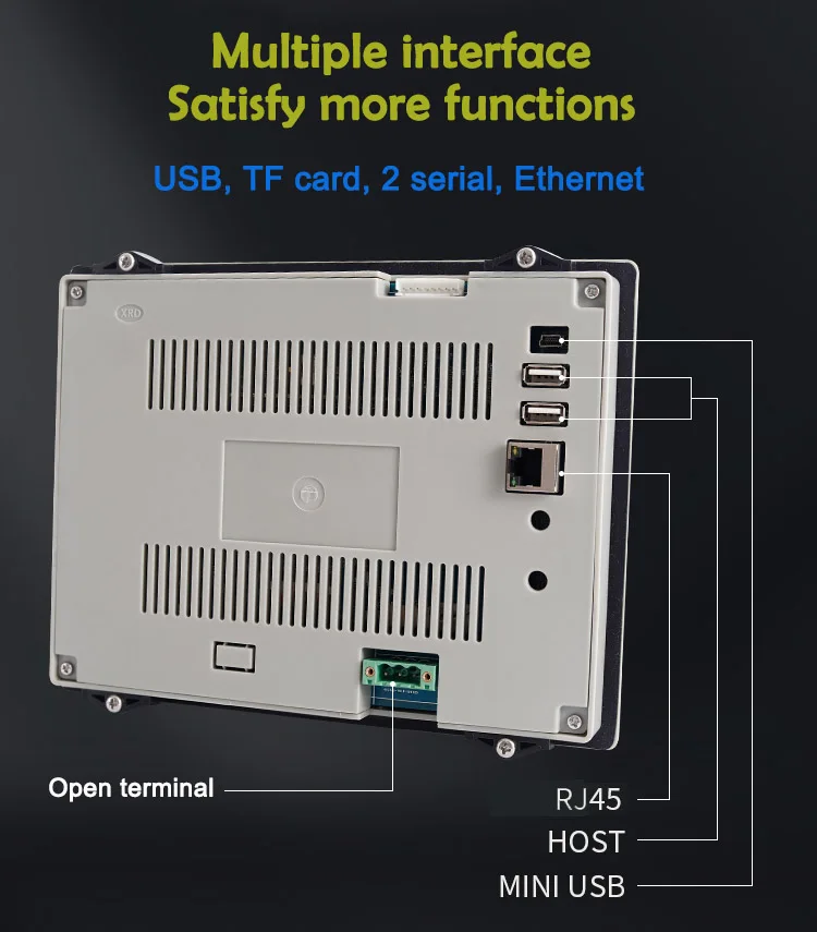 GCAN-HMI-A8 сенсорный экран ЧМИ Поддержка RS232, 485, Ethernet, 1024x768, 16,7 миллионов цветов в коробке