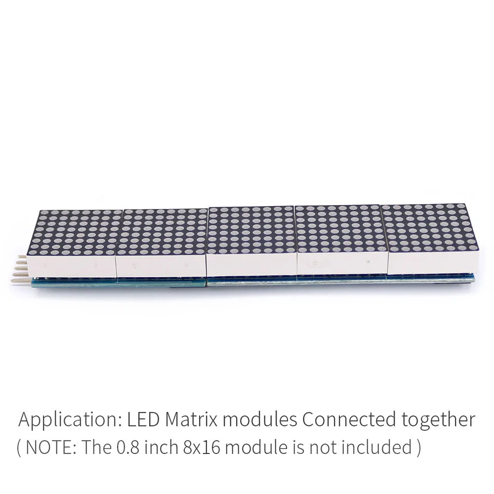 LED Dot Matrix 0.8 inch 8 * 24 Cascadable Display Module with MAX7219 SPI Port for Arduino