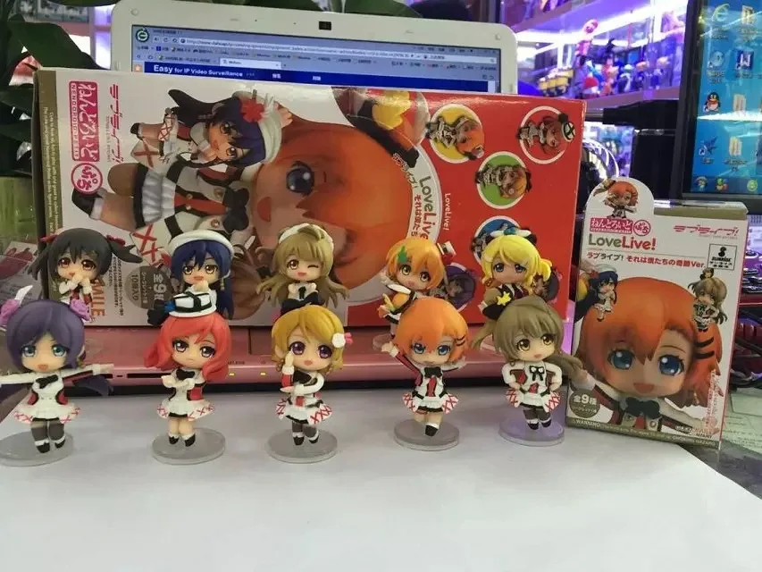

10pcs/set Love Live! School Idol Action Figures Anime PVC brinquedos Collection Model toys with retail box