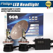 1xPair Car Styling 12000LM 96w H4 Led Headlight Hi/Lo Car Led Headlight Auto LED Bulbs 9004 9007 Led Headlight Lamp Replace HID