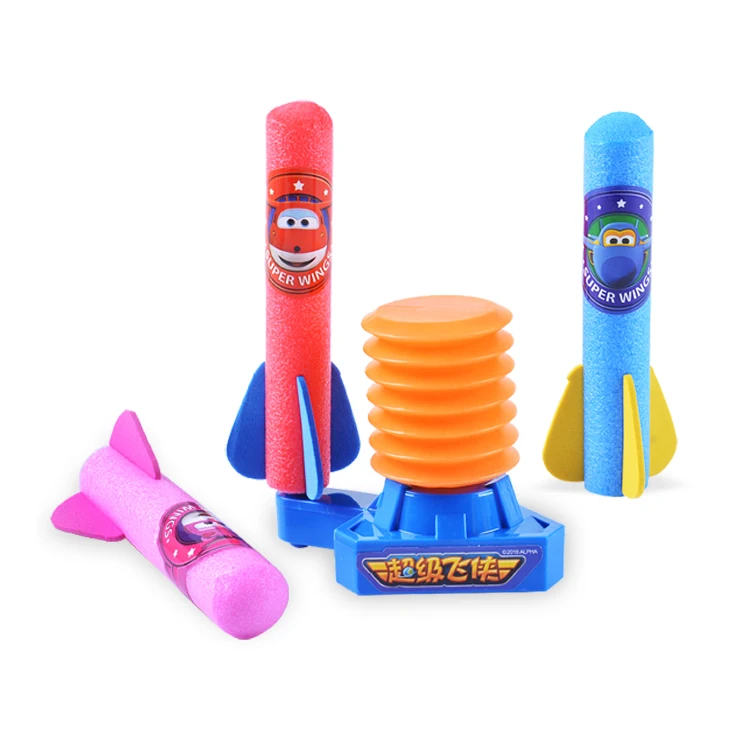 Children's fun toys Indoor safety cotton catapult flying rocket kids